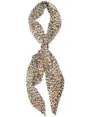 [Fella Hamilton] Romee Plisse Scarf in Brown Mix