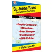 St. Johns River (Georgetown to Rice Creek) Fishing Map-L260