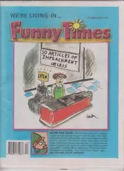 DONALD TRUMP FUNNY TIMES MAGAZINE DECEMBER 2019 NO LABEL 10 ARTICLES IMPEACHMENT