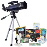 Kids Telescope Space Watcher Series 15-150X 300x70mm Compact Telescope Kit 7