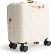 [Vera Bradley] Women's Hardside Mini Adair Spinner Luggage, Cottage Cream, One Size
