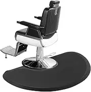 3ft. x 5ft. Salon Floor Mat, Lorvain Anti Fatigue Barber Shop Chair Mat for Circle Chair Base Hair Stylist Beauty Floor Mats Thick Half Round Office Comfort Floor Mat for Salon & Barber Supplies