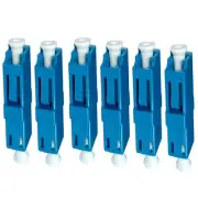 6 Pcs LC to LC Simplex Single Mode Fiber Optic Optical Adapter Coupler Connector