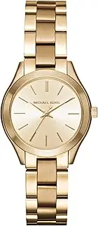 [Michael Kors] Mini Slim Runway Goldtone Three-Hand Watch