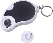 Lighted Magnifying Glass Portable Keychain Magnifier with LED Light Handheld Folding Design for Easy Observation for Reading Hobbies and Travel