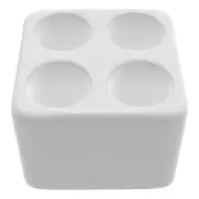 Pemberly Row Quick Dry Absorbent Diatomite Stone Toothbrush Holder in White