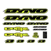 DYNO - 1994 Compe decal set for chrome frame - old school bmx