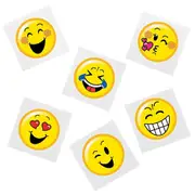 Smiley Face Tattoos (Pack of 36)