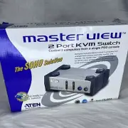 Aten Master View 2 Port KVM Switch Control PS/2 Console CS-82A