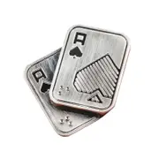 Lertenys Metal Magnetic Fidget Slider Poker Push Card Office Desk Decompress Edc Casual Toy AA