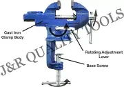 VCT 2" Swivel Bench Vise Clamp With Anvil Vice Hobby Tool Table Vise