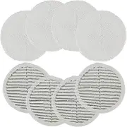 Replacement Mop Pads for Compatible with Bis-Sell Spinwave 2124 2039A 2307 23157 20391 20399 - Hard Floor Mop Pads Kit (Included 4 Soft Pads+4 Scrubby Pads)