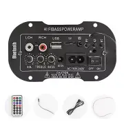 50W Mini Bluetooth HiFi Bass Power Amplifier Audio Digital Stereo FM Remote
