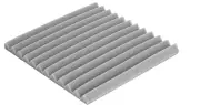 Acoustic Foam Panels 1" X 12" X 12" Self-Adhesive Acoustic Studio 12 Pack Gray