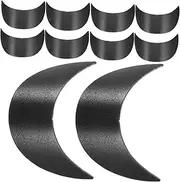 [COLLBATH] 10 Pack Boys and Girls Hat Brim Accessories Peak Cap Brim Liners for Baseball Caps Sun Hat Shield Inserts Set Black