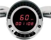 Dakota Digital Big Dog Motorcycle Direct Plug in Red LED Speedometer Speedo