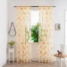 Gauze Sheer Curtain Transparent Window Drapes Home Decoration