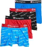 4 Pack Champion Boxer Brief Boys Active Moisture-Wicking Polyester Spandex