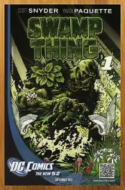 2011 DC Comics Swamp Thing Print Ad/Poster New 52 Yanick Paquette Promo Art 00s