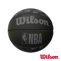 在飛比找PChome24h購物優惠-WILSON NBA ALL TEAM 隊徽球 黑 合成皮 