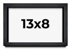 13x8 Shadow Box Frame Black | 1 Inches Deep Real Wood Farmhouse Shadowbox Displa
