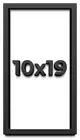 10x19 Shadow Box Frame Black | 1 inches Deep Real Wood Contemporary Shadowbox Di