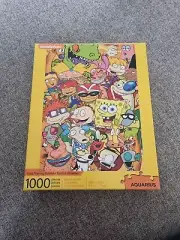 Nickelodeon Cast 1000pc Puzzle spongebob rugrats rocko's catdog monsters ren