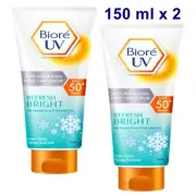 Sunscreen Cream Serum Biore SPF50+PA+++ UV Anti-Pollution Refresh Bright 150mlx2