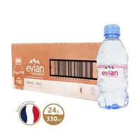 在飛比找momo購物網優惠-【evian 依雲】法國Evian天然礦泉水330mlx24