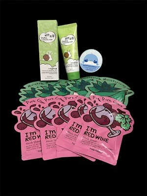 Face Mask Sheet Tony Moly I'm Red Wine I’m Aloe Moisture Snail Cleansing Foam
