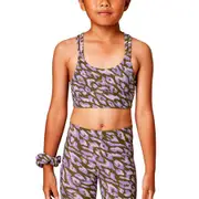 Running Bare Junior Lotus Long Line Sports Bra