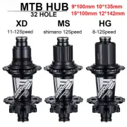 MTB Bicycle Hubs 32 Holes 6 Claws Disc Brake HG XD MS 8/9/10/11/12 Speed