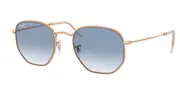 Ray-Ban RB3548 Hexagonal 92023F Men's Sunglasses Gold Size 51