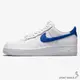 Nike 男鞋 休閒鞋 荔枝皮 AF1 白藍【運動世界】DM2845-100