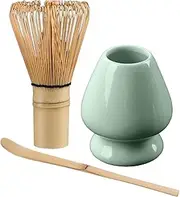 Ceremonial Matcha Kit | Matcha Making Kit | Japanese Tea Kit, Matcha Whisk, Ceramic Whisk Holder, Matcha Kit Matcha Tea Ceremony Set