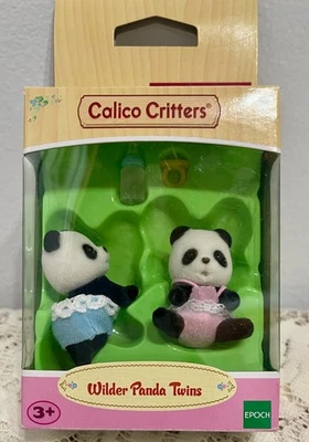 CALICO CRITTERS #CC1508 Wilder Baby Panda Twins New Open Box w/ accessories