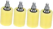 Vaguelly 4pcs Nylon Sliding Gate Wheel Rollers Heavy Duty Door Guide Rollers for Smooth Quiet Movement Suitable for Courtyard Garage Indoor Sliding Doors Durable Design