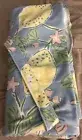 Marley Lilly Blue Lemon Print Storage Pockets Lounge & Beach Chair Cover NEW
