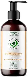 Organic Formulations Mandarin & Vanilla Body lotion 500ml | Certified Organic