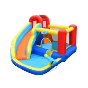 BONX Inflatable Bounce House Bouncy Jumping Castle with Blower Slide for Kids