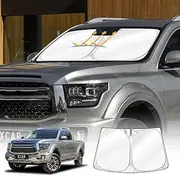 X-CAR Windscreen Sun Shade for GWM Cannon Alpha 2024-2025 Blocks UV Rays Foldable Custom Wind Screen Sun Visor Protector