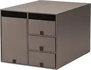 Plus LP-304YL 85-135 Small Storage Box Living Post Brown L Size
