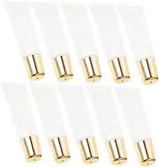 10pcs Lip Gloss Holder Empty Lip Gloss Tubes Refillable Bottles and Liquid Durable and Design for Transparent with Caps