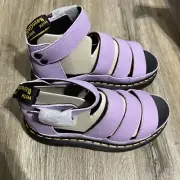 Dr. Martens Clarissa II Quad 30745308 Women's US 7 Lilac Pisa Platform Sandals
