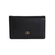 Pierre Cardin Ladies Leather Snap Button Bi-Fold Wallet - Black