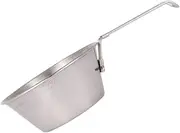 Abaodam Outdoor Stainless Steel Bowl with Folding Handle for Camping Picnic and Barbecue Portable Cookware for Hiking and Outdoor Activities