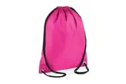 Bagbase Budget Drawstring Bag (Fuchsia) (One Size)