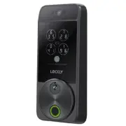 Lockly Visage Zeno Series Facial Recognition Deadbolt lock - Matt Black Built-In
