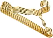 5pcs Gold Metal Clothes Hangers Multi Purpose Coat Hangers for Kids Pants Rack Child Clothing Space Saving