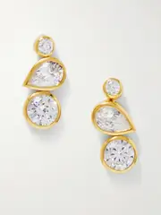 [Completedworks] Completedworks - Like Peas In A Pod Ii Recycled Gold Vermeil Cubic Zirconia Earrings - One size One size Gold
